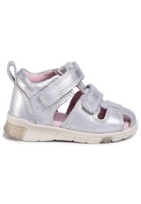 ecco - Sandały ECCO - Mini Stride Sandal 76113101097 Silver Metallic. Kolor: srebrny. Materiał: skóra #3