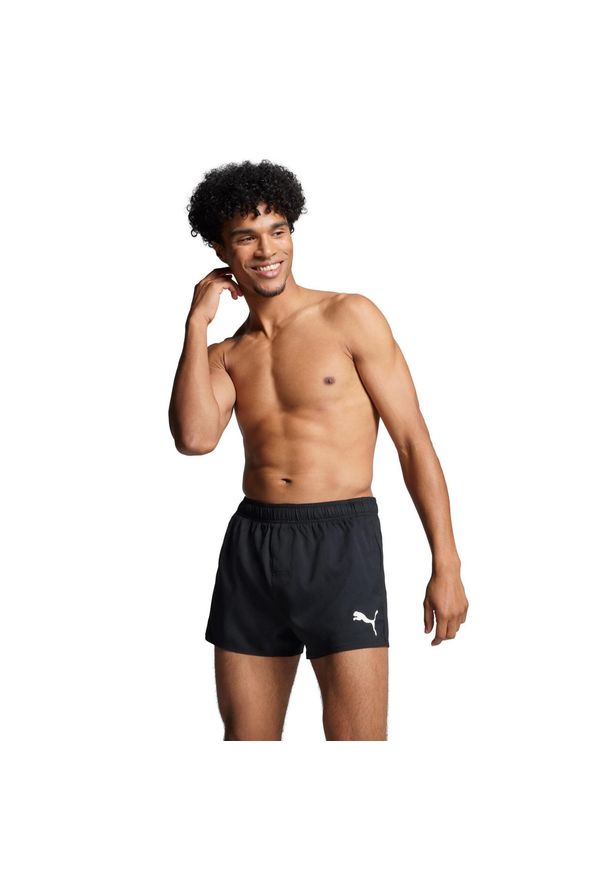 Kąpielówki męskie Puma, Short Shorts, Czarne. Kolor: czarny. Materiał: poliester