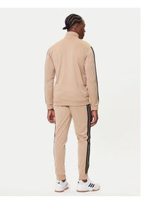 Adidas - adidas Dres Basic 3-Stripes JX5501 Beżowy Regular Fit. Kolor: beżowy. Materiał: syntetyk #3