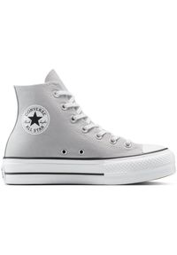 Buty sportowe Converse Chuck Taylor All Star Lift. Kolor: szary. Materiał: materiał. Styl: sportowy #1