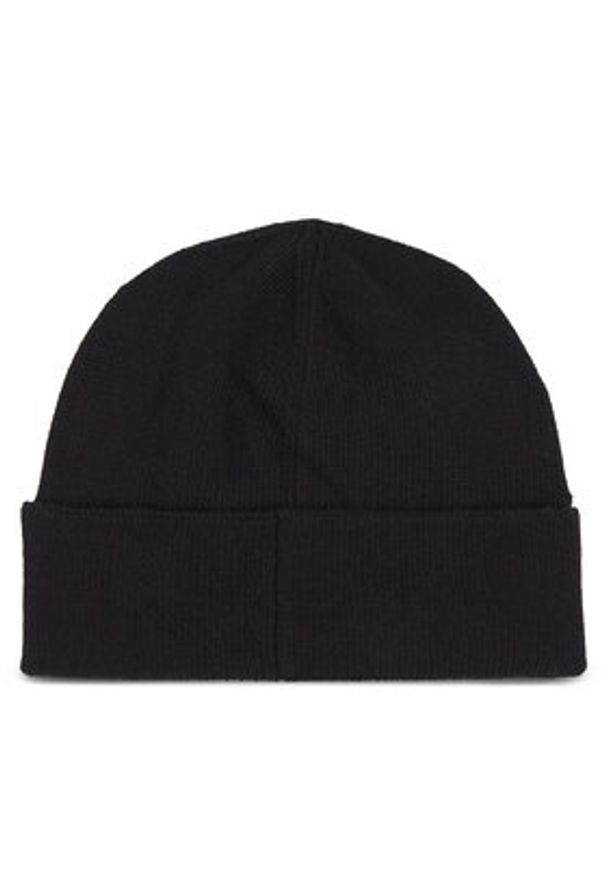 Calvin Klein Czapka Logo Reverso Tonal Beanie K60K611151 Czarny. Kolor: czarny. Materiał: wiskoza