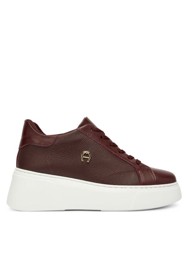 Aigner Sneakersy 1252570 Bordowy. Kolor: czerwony. Materiał: skóra