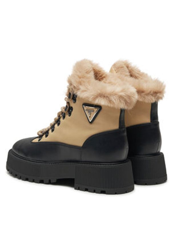 Guess Trapery Rezim FLFREZ ELE10 Beżowy. Kolor: beżowy. Materiał: materiał