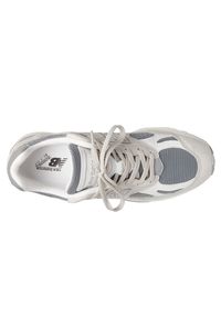 Buty unisex New Balance U991LG2 – szare. Kolor: szary. Materiał: guma, skóra. Szerokość cholewki: normalna. Sport: bieganie #6