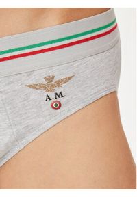 Aeronautica Militare Komplet 2 par slipów AM1USL001 Szary. Kolor: szary. Materiał: bawełna