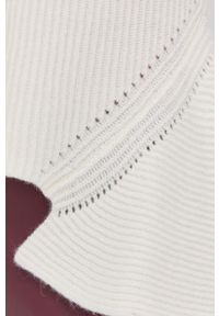 TwinSet - Twinset Sweter z domieszką wełny damski. Kolor: beżowy. Materiał: wełna. Długość rękawa: długi rękaw. Długość: długie