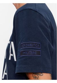 Aeronautica Militare T-Shirt 232TS2128J584 Granatowy Comfort Fit. Kolor: niebieski. Materiał: bawełna