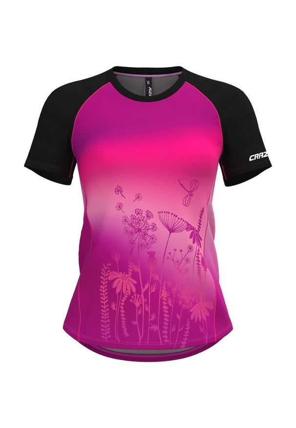 CRAZY - Damski jersey Crazy Alpinstar. Kolor: różowy. Materiał: jersey