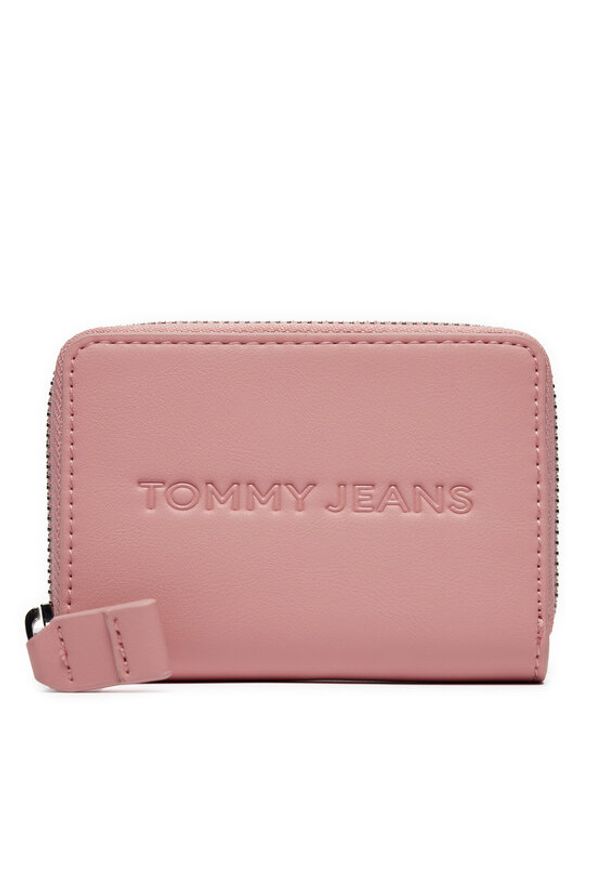 Tommy Jeans Duży Portfel Damski Tjw Ess Must Small Za AW0AW16387 Różowy. Kolor: różowy. Materiał: skóra