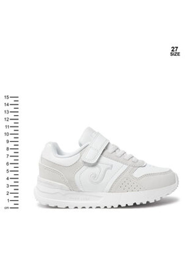 Joma Sneakersy Tornado Jr JTORNAW2402V Biały. Kolor: biały. Materiał: skóra