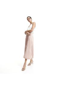 Reserved - Plisowana spódnica - Różowy. Kolor: różowy #1
