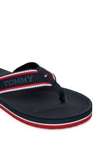 TOMMY HILFIGER - Tommy Hilfiger Japonki Comfort Hilfiger Beach Sandal FM0FM05510 Granatowy. Kolor: niebieski. Materiał: materiał #4