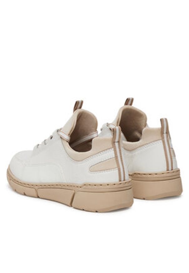 Rieker Sneakersy M0151-80 Biały. Kolor: biały. Materiał: skóra