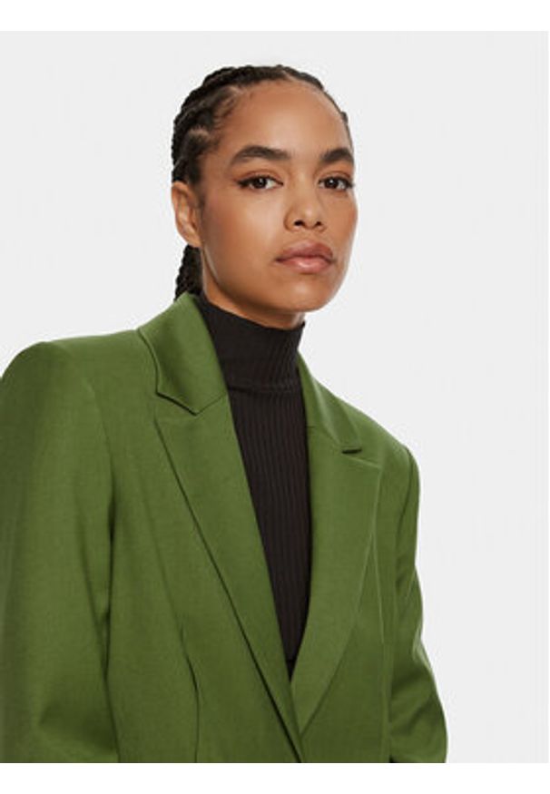 Patrizia Pepe Marynarka 8S0494 A106-G163 Zielony Regular Fit. Kolor: zielony. Materiał: syntetyk