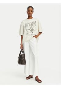 BOSS T-Shirt C_Eboys_2 50559078 Beżowy jasny Relaxed Fit. Kolor: beżowy. Materiał: bawełna #4