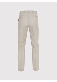 Pako Lorente - PAKO LORENTE - Beżowe wełniane spodnie ganiturowe. Kolor: beżowy. Materiał: wełna. Styl: elegancki #4