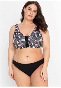 bonprix - Biustonosz z zapięciem z przodu, bez fiszbinów (2 szt.), z bawełny. Kolor: czarny. Materiał: bawełna #2