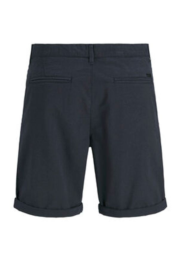 Jack & Jones Szorty materiałowe Marco 12269494 Granatowy Regular Fit. Kolor: niebieski. Materiał: bawełna
