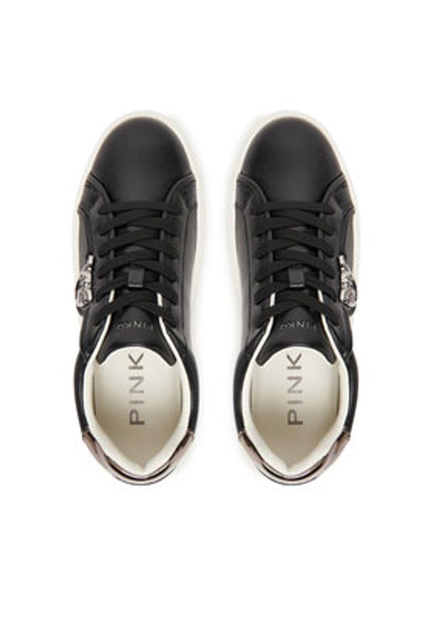 Pinko - PINKO Sneakersy Yoko 06 SS0041P087 Czarny. Kolor: czarny. Materiał: skóra