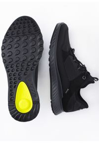 ecco - Sneakers'y męskie ECCO Exostride M GORE-TEX (835334-00001). Okazja: na co dzień. Kolor: czarny. Materiał: materiał, syntetyk. Szerokość cholewki: normalna. Technologia: Gore-Tex #3
