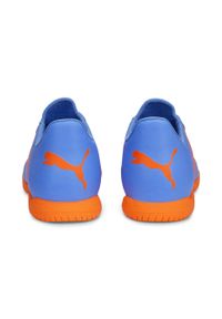 Buty piłkarskie męskie Puma Future Play IT. Zapięcie: sznurówki. Kolor: wielokolorowy, pomarańczowy, żółty, biały, niebieski. Materiał: materiał, syntetyk. Szerokość cholewki: normalna. Sport: piłka nożna