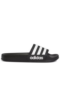 Adidas - Klapki młodzieżowe adidas Adilette Cloudfoam G27625 - czarne. Zapięcie: pasek. Kolor: czarny. Materiał: syntetyk. Wzór: aplikacja. Model: Adidas Cloudfoam