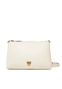Pinko - PINKO Torebka Flat Horizontal Mini PE 25 PCPL 104277 A0F1 Biały. Kolor: biały. Materiał: skórzane