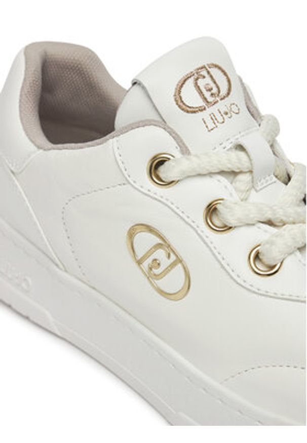 Liu Jo Sneakersy Me 04 BA5039 PX625 Biały. Kolor: biały. Materiał: skóra