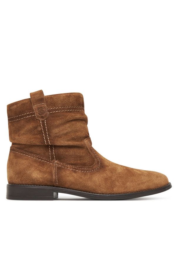 Botki Tamaris. Kolor: brązowy