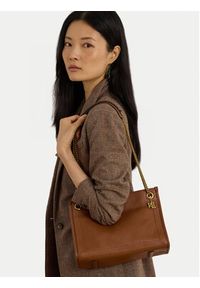 Lauren Ralph Lauren - LAUREN RALPH LAUREN Torebka Brdly Md 431980173001 Brązowy. Kolor: brązowy. Materiał: skórzane