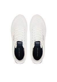 TOMMY HILFIGER - Tommy Hilfiger Sneakersy Lightweight Runner Mix FM0FM05755 Écru. Materiał: materiał #5