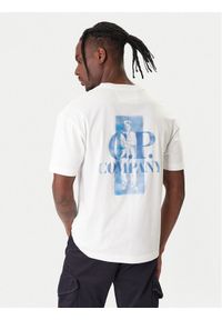 C.P. Company T-Shirt 20CMTS143A110579W Écru Regular Fit. Kolor: kremowy. Materiał: bawełna #1