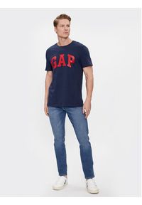 GAP - Gap T-Shirt 550338-04 Granatowy Regular Fit. Kolor: niebieski. Materiał: bawełna #5