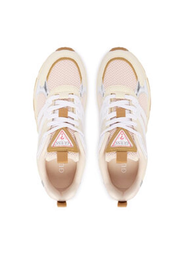 Guess Sneakersy 179339 Beżowy. Kolor: beżowy. Materiał: materiał