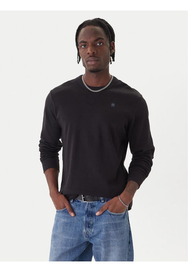 G-Star RAW - G-Star Raw Longsleeve Nifous D25076-D976 Czarny Regular Fit. Kolor: czarny. Materiał: bawełna. Długość rękawa: długi rękaw