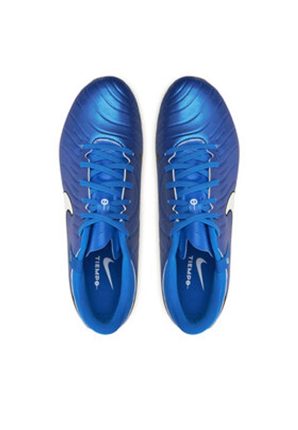 Nike Buty do piłki nożnej Legend 10 Academy Sg-Pro AC DV4338 400 Niebieski. Kolor: niebieski. Materiał: skóra