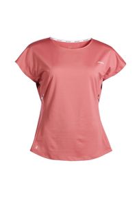 ARTENGO - Koszulka tenisowa z okrągłym dekoltem damska Artengo Soft Dry 500. Kolor: różowy. Materiał: elastan, poliester, materiał. Sport: tenis #1