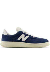 Buty unisex New Balance CT500CD – granatowe. Kolor: niebieski. Materiał: guma, zamsz, skóra, nubuk. Szerokość cholewki: normalna. Sport: tenis