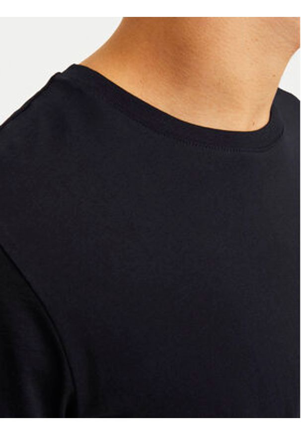 Jack & Jones - Jack&Jones T-Shirt Corp Logo 12151955 Czarny Standard Fit. Kolor: czarny. Materiał: bawełna