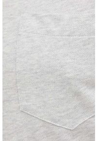 Polo Ralph Lauren polo z domieszką lnu kolor szary gładki. Typ kołnierza: polo. Kolor: szary. Materiał: len. Długość rękawa: krótki rękaw. Długość: krótkie. Wzór: gładki #3