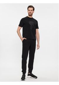 Karl Lagerfeld - KARL LAGERFELD T-Shirt 755400 541221 Czarny Regular Fit. Typ kołnierza: dekolt w karo. Kolor: czarny. Materiał: bawełna #2