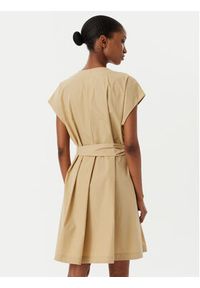 Weekend Max Mara Sukienka codzienna Mitico 2515221132 Beżowy Regular Fit. Okazja: na co dzień. Kolor: beżowy. Materiał: bawełna. Typ sukienki: proste. Styl: casual #4