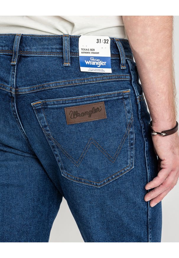 Wrangler - WRANGLER MĘSKIE SPODNIE JEANSOWE JEANSY DŻINSY TEXAS THE ROCK W1218450X 112335241. Okazja: na co dzień, do pracy. Sezon: lato. Styl: rockowy