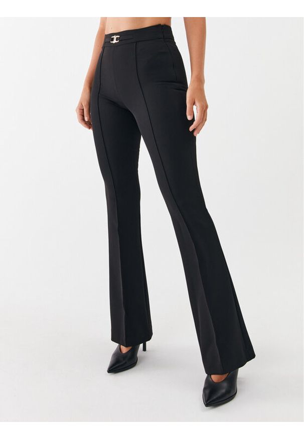 Liu Jo Spodnie materiałowe CF3144 T2527 Czarny Slim Fit. Kolor: czarny. Materiał: syntetyk