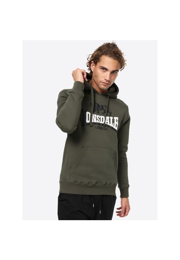 Bluza z kapturem Lonsdale Thurning. Typ kołnierza: kaptur. Kolor: wielokolorowy, czarny, zielony