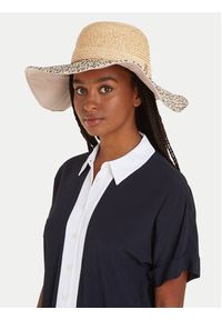 TOMMY HILFIGER - Tommy Hilfiger Kapelusz Beach Summer Straw Hat AW0AW16042 Écru. Materiał: materiał