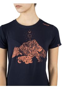 T-shirt damski Viking Bamboo Hopi Lady. Kolor: niebieski. Sport: turystyka piesza