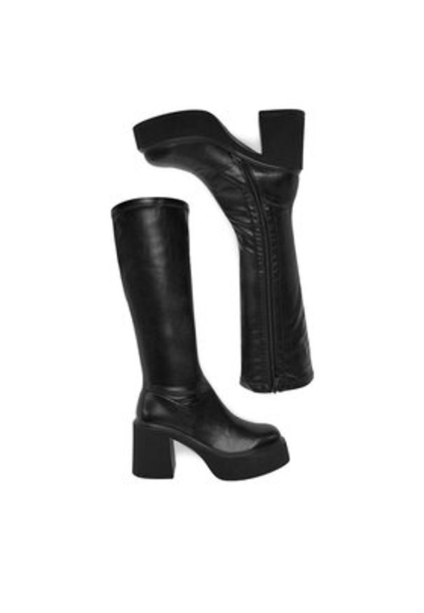 DeeZee Kozaki CEO-XT12345 Czarny. Kolor: czarny. Materiał: materiał, skóra