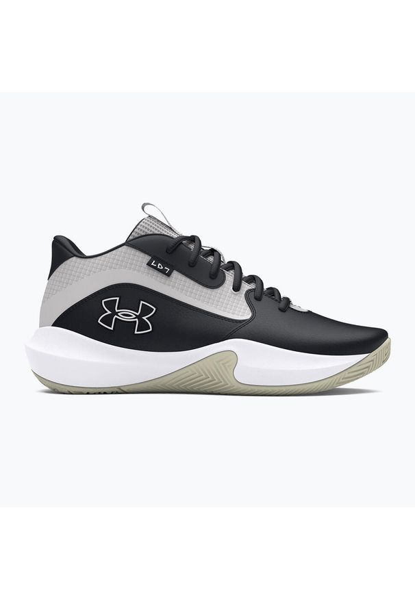 Buty do koszykówki Under Armour Lockdown 7. Kolor: biały, wielokolorowy, beżowy, czarny. Sport: koszykówka