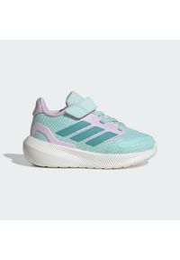 Adidas - Buty dla dzieci Runfalcon 5. Kolor: różowy, fioletowy, wielokolorowy, zielony. Sport: bieganie #1